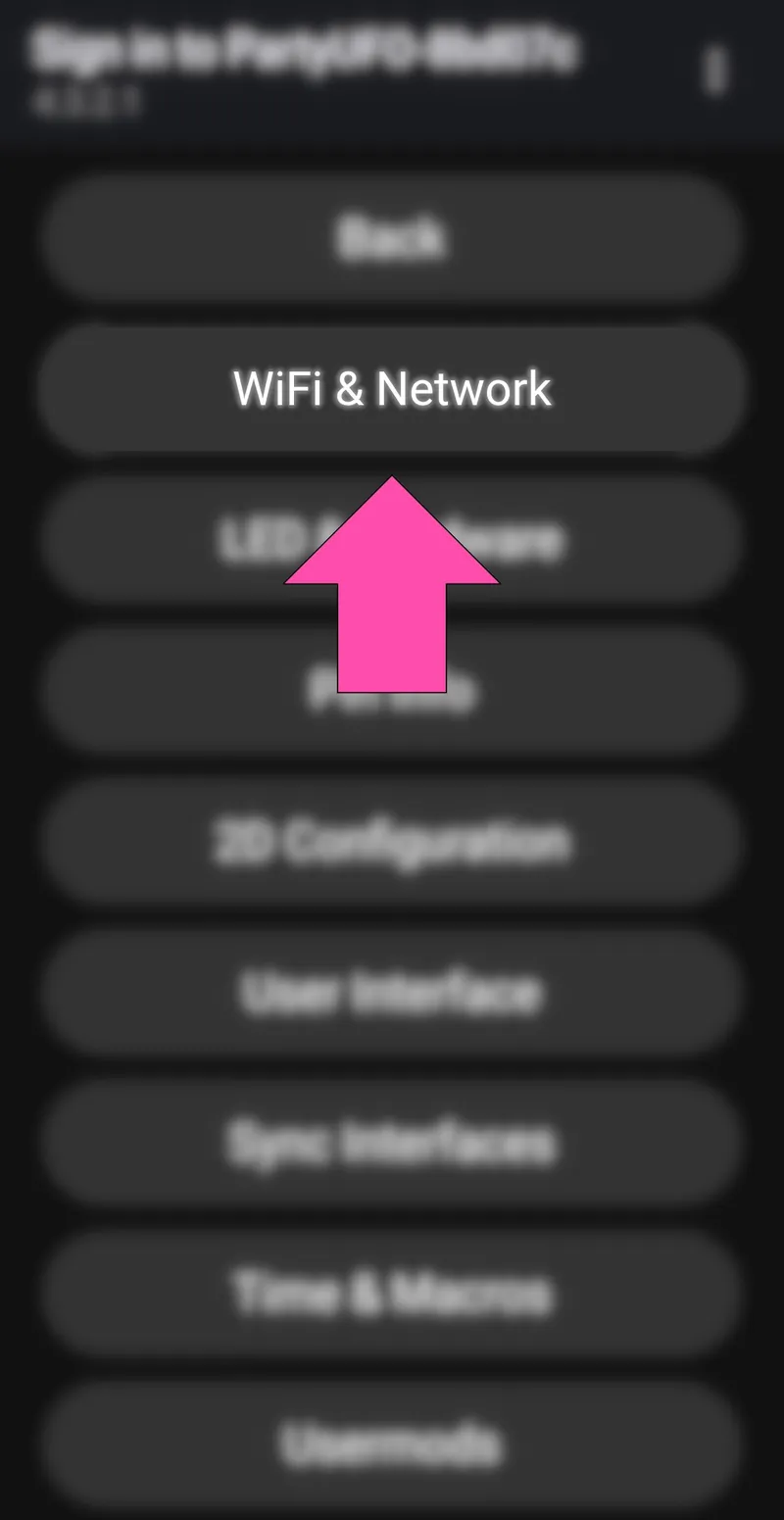 WiFi & Network-indstillingerne i WLED